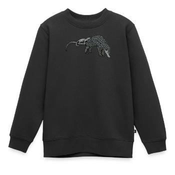 Schuppentier Pangolin Schuppen bedrohtes Tier - Kinder Premium Organic Sweatshirt - Schwarz - Vorne - AI Model Kid Female (0cm)