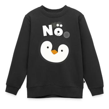 Nö pinguin süß süßer pingu - Kinder Premium Organic Sweatshirt - Schwarz - Vorne - AI Model Kid Female (0cm)