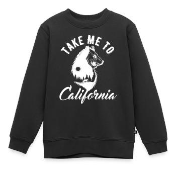Take me to California - Kinder Premium Organic Sweatshirt - Schwarz - Vorne - AI Model Kid Female (0cm)