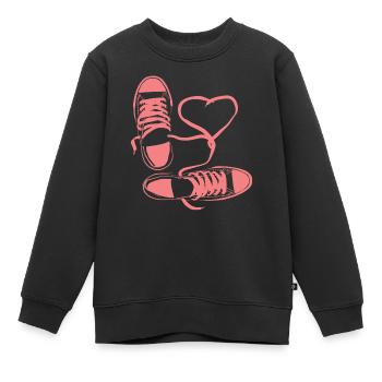 Schuh Schuhe Sportschuh Halbschuhe Sneaker - Kinder Premium Organic Sweatshirt - Schwarz - Vorne - AI Model Kid Female (0cm)
