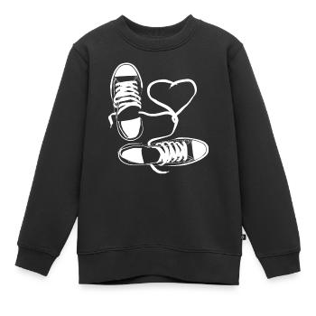 Schuh Schuhe Sportschuh Sneaker Halbschuh - Kinder Premium Organic Sweatshirt - Schwarz - Vorne - AI Model Kid Female (0cm)