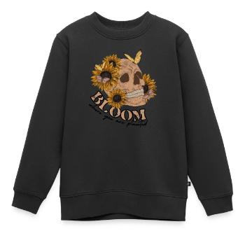 bloom where you are planted Rainbow Blooms - Kids Premium Organic Sweatshirt - black - Front - AI Model Kid Female (0cm)