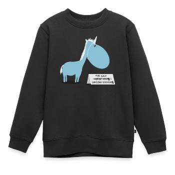 Pferd zu verkaufen - Kinder Premium Organic Sweatshirt - Schwarz - Vorne - AI Model Kid Female (0cm)
