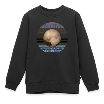 Pluto never forget - Kinder Premium Organic Sweatshirt - Schwarz - Vorne - AI Model Kid Female (0cm)