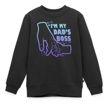 Vater und Tochter - Kinder Premium Organic Sweatshirt - Schwarz - Vorne - AI Model Kid Female (0cm)