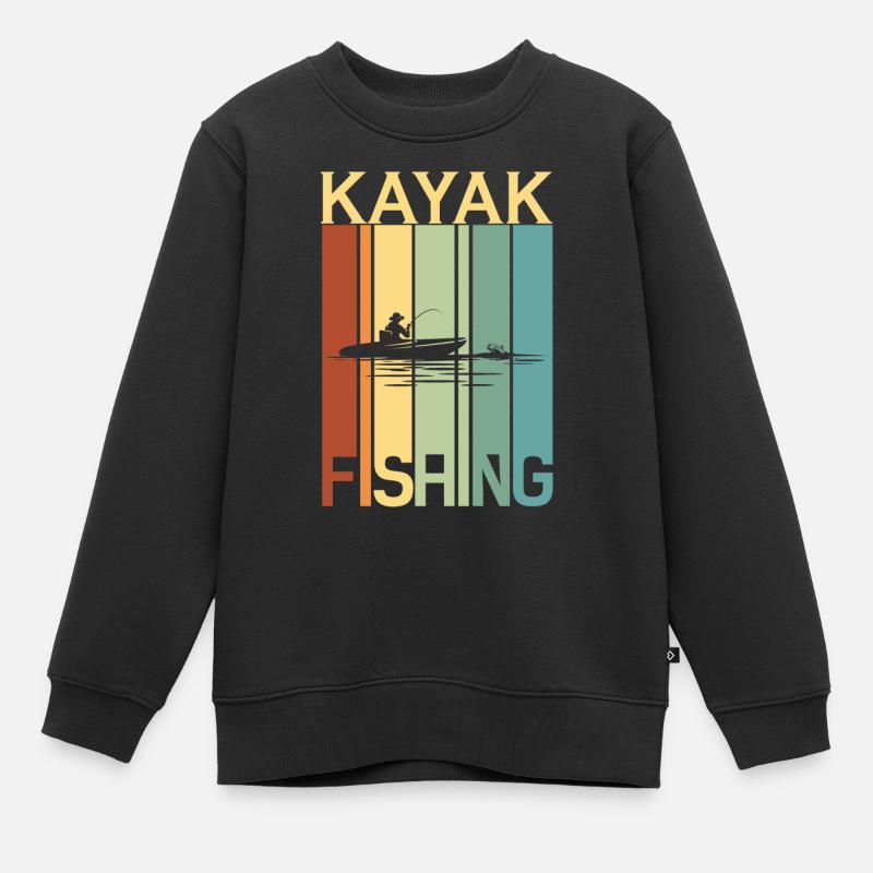 Pêcheurs Pêche Pêche Pêcheurs Pêcheurs Poisson Poisson - Sweat Premium enfant bio - noir