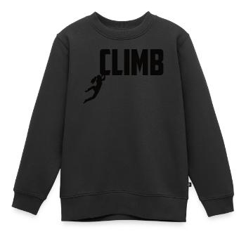 Klettersport Klettern Solo Climbing Frauen - Kinder Premium Organic Sweatshirt - Schwarz - Vorne - AI Model Kid Female (0cm)