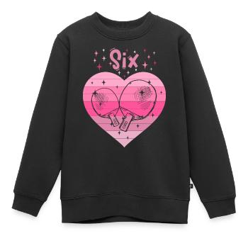 Tischtennis Mädchen 6. Geburtstag - Kinder Premium Organic Sweatshirt - Schwarz - Vorne - AI Model Kid Female (0cm)
