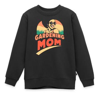 Jardin Mama Jardinier Horticulture Mère - Sweat Premium enfant bio - noir - Devant - AI Model Kid Female (0cm)