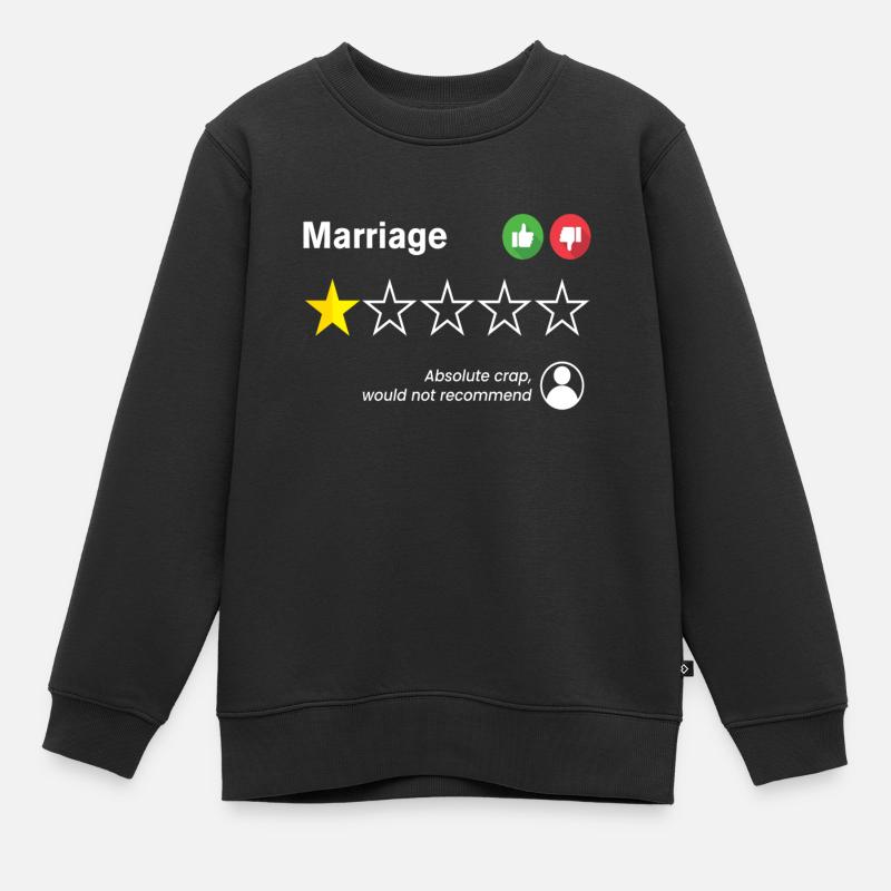 Évaluation du mariage Absolute Crap Divorce - Sweat Premium enfant bio - noir