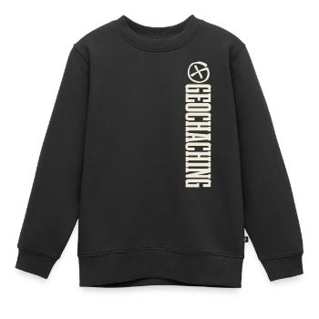 Géocaching Geocacher Geocache - Sweat Premium enfant bio - noir - Devant - AI Model Kid Female (0cm)