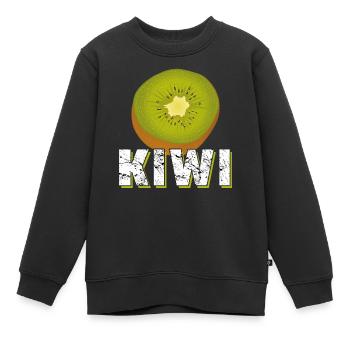 KIWI - Sweat Premium enfant bio - noir - Devant - AI Model Kid Female (0cm)