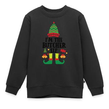 Weihnachtsgeschenk Metzger Fleischer Metzgerei - Kinder Premium Organic Sweatshirt - Schwarz - Vorne - AI Model Kid Female (0cm)
