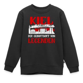 Kiel Der Geburtsort Von Legenden - Kinder Premium Organic Sweatshirt - Schwarz - Vorne - AI Model Kid Female (0cm)