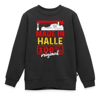 Kiel - Kinder Premium Organic Sweatshirt - Schwarz - Vorne - AI Model Kid Female (0cm)