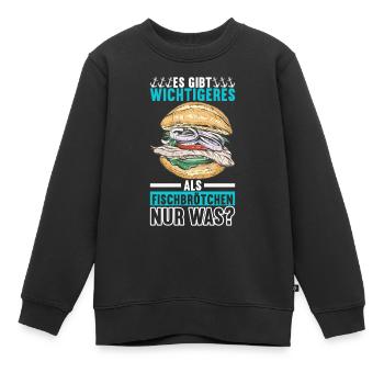 Ostsee Heimat Norddeutschland - Kinder Premium Organic Sweatshirt - Schwarz - Vorne - AI Model Kid Female (0cm)