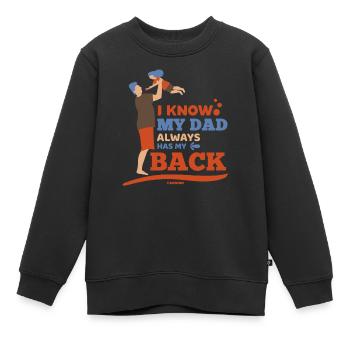 Vater und Tochter - Kinder Premium Organic Sweatshirt - Schwarz - Vorne - AI Model Kid Female (0cm)