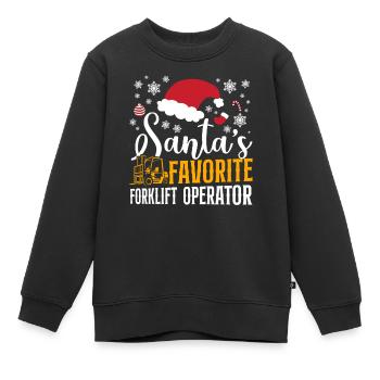 Certified Forklift Truck Operator - Kinder Premium Organic Sweatshirt - Schwarz - Vorne - AI Model Kid Female (0cm)
