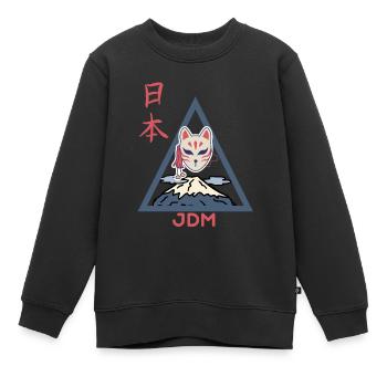 JDM Fan - Kinder Premium Organic Sweatshirt - Schwarz - Vorne - AI Model Kid Female (0cm)