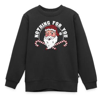 Funny Santa Claus Weihnachten Pyjamas Xmas PJs - Kinder Premium Organic Sweatshirt - Schwarz - Vorne - AI Model Kid Female (0cm)