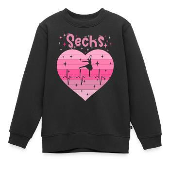 6. Geburtstag Ballett Ballerina Mädchen Tochter - Kinder Premium Organic Sweatshirt - Schwarz - Vorne - AI Model Kid Female (0cm)
