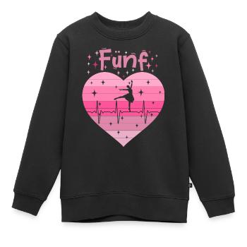 5. Geburtstag Ballett Ballerina Mädchen Tochter - Kinder Premium Organic Sweatshirt - Schwarz - Vorne - AI Model Kid Female (0cm)