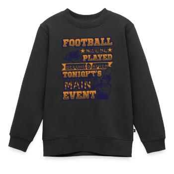 Main Event du spectacle de la mi-temps de football - Sweat Premium enfant bio - noir - Devant - AI Model Kid Female (0cm)