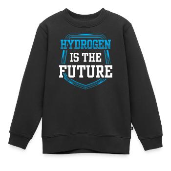 Wasserstoff Ist Die Zukunft Hydrogen Element - Kinder Premium Organic Sweatshirt - Schwarz - Vorne - AI Model Kid Female (0cm)