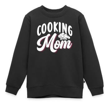 Cooking Mom Mother Cook Cooking Cook - Kids Premium Organic Sweatshirt - black - Front - AI Model Kid Female (0cm)