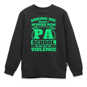 Studium Assistenzarzt Medizinstudent Geschenk - Kinder Premium Organic Sweatshirt - Schwarz - Vorne - AI Model Kid Female (0cm)