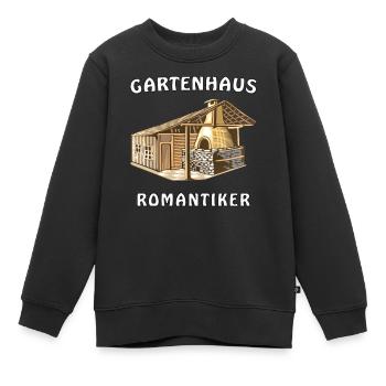 GARTENHAUS ROMANTIKER - Kinder Premium Organic Sweatshirt - Schwarz - Vorne - AI Model Kid Female (0cm)