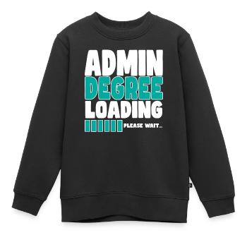 Admin loads training - Kids Premium Organic Sweatshirt - black - Front - AI Model Kid Female (0cm)