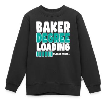 Baker invite à la formation - Sweat Premium enfant bio - noir - Devant - AI Model Kid Female (0cm)