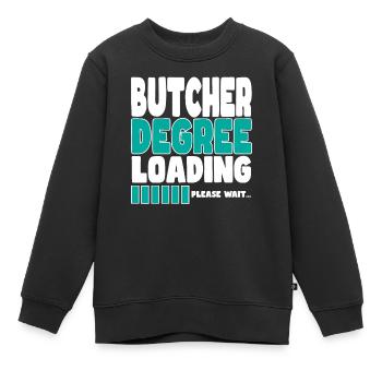 Metzger invite à la formation - Sweat Premium enfant bio - noir - Devant - AI Model Kid Female (0cm)