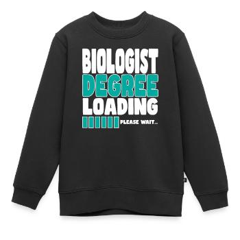 Un biologiste invite à la formation - Sweat Premium enfant bio - noir - Devant - AI Model Kid Female (0cm)