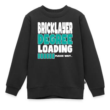 Maurer invite à la formation - Sweat Premium enfant bio - noir - Devant - AI Model Kid Female (0cm)