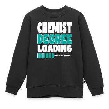Un chimiste invite à la formation - Sweat Premium enfant bio - noir - Devant - AI Model Kid Female (0cm)