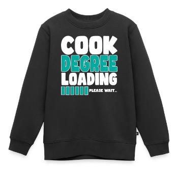 Le chef invite à la formation - Sweat Premium enfant bio - noir - Devant - AI Model Kid Female (0cm)