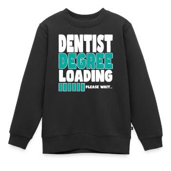Le dentiste invite à la formation - Sweat Premium enfant bio - noir - Devant - AI Model Kid Female (0cm)