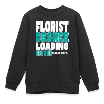 Un fleuriste invite à la formation - Sweat Premium enfant bio - noir - Devant - AI Model Kid Female (0cm)