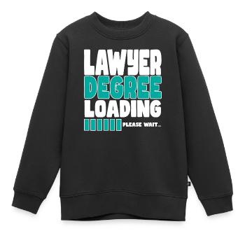 L’avocat invite à la formation - Sweat Premium enfant bio - noir - Devant - AI Model Kid Female (0cm)