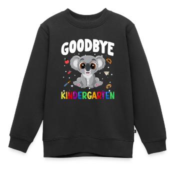 Goodbye Kindergarten Koala Einschulung Schule - Kinder Premium Organic Sweatshirt - Schwarz - Vorne - AI Model Kid Female (0cm)