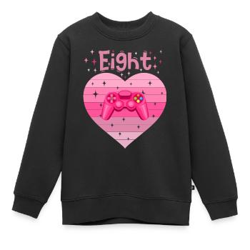 Mädchen Tochter 8. Geburstag Gaming Controller - Kinder Premium Organic Sweatshirt - Schwarz - Vorne - AI Model Kid Female (0cm)