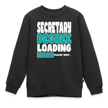 Le secrétaire invite à la formation - Sweat Premium enfant bio - noir - Devant - AI Model Kid Female (0cm)