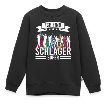 Volksmusik Party Dorffest Ouftit Deutsche Schlager - Kinder Premium Organic Sweatshirt - Schwarz - Vorne - AI Model Kid Female (0cm)