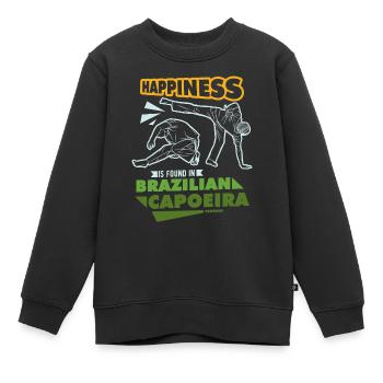 Brasilien - Kinder Premium Organic Sweatshirt - Schwarz - Vorne - AI Model Kid Female (0cm)