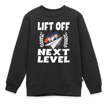 Schule Studuim Abschlussfeier Bestanden - Kinder Premium Organic Sweatshirt - Schwarz - Vorne - AI Model Kid Female (0cm)
