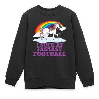 Ich Lutsche Am Fantasy Football -Verlierer - Kinder Premium Organic Sweatshirt - Schwarz - Vorne - AI Model Kid Female (0cm)
