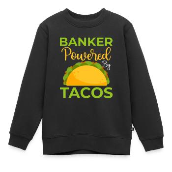 Banquier Banque Argent Banquier - Sweat Premium enfant bio - noir - Devant - AI Model Kid Female (0cm)
