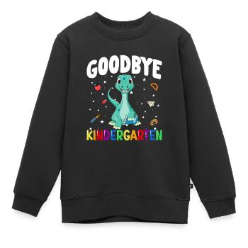 Goodbye Kindergarten Dino Schultüte - Kinder Premium Organic Sweatshirt - Schwarz - Vorne - AI Model Kid Female (0cm)